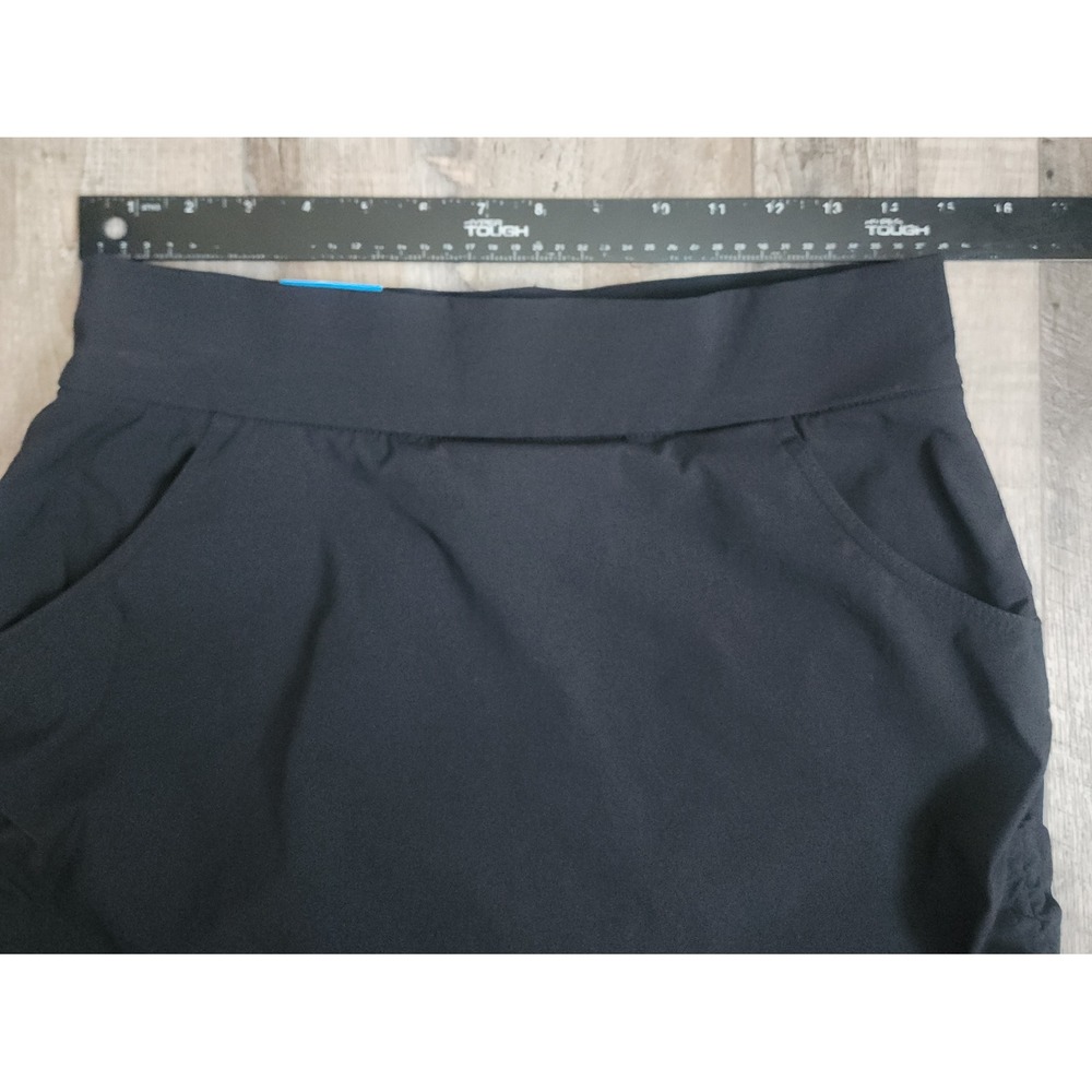 Columbia Anytime Casual Skort Womens Medium Black Active Cinch Sides XK3835 NEW - Picture 3 of 6